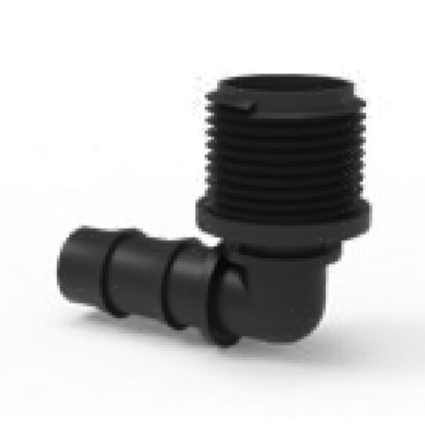 BARBED MALE ELBOW- 16X1/2" MM