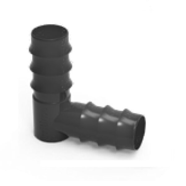 BLACK BARBED ELBOW 16X16 MM